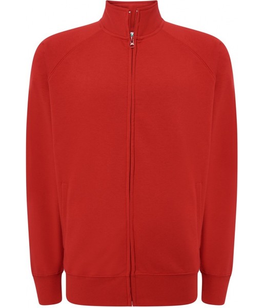 bluza męska full zip 290g kołnierz zamek boczne kieszenie sportowa