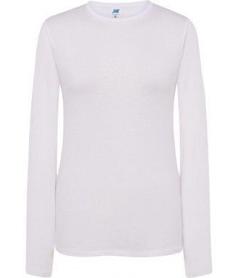 koszulka damska regular ls długi rękaw bawełna lekka wygodna idealna do nadruków i zastosowań sportowych