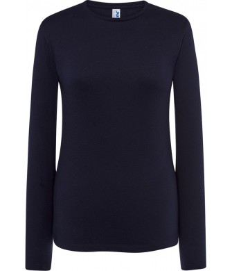 koszulka damska regular ls długi rękaw bawełna lekka wygodna idealna do nadruków i zastosowań sportowych