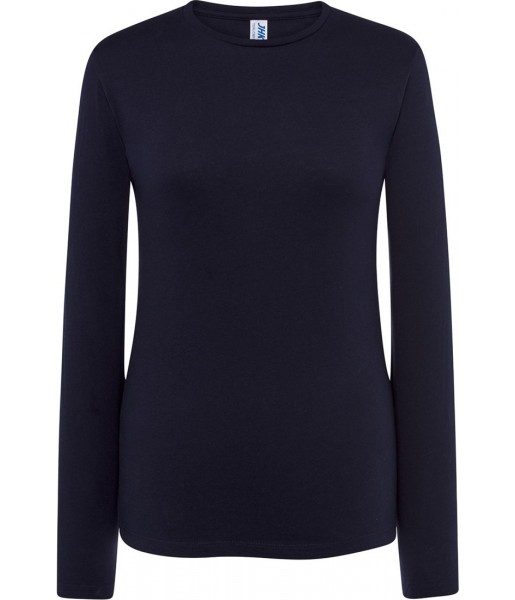 koszulka damska regular ls długi rękaw bawełna lekka wygodna idealna do nadruków i zastosowań sportowych