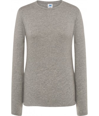 koszulka damska regular ls długi rękaw bawełna lekka wygodna idealna do nadruków i zastosowań sportowych