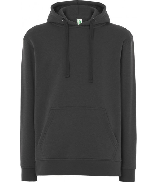 Antracytowa bluza dresowa męska z kapturem JHK SWRA KNG Charcoal CHC