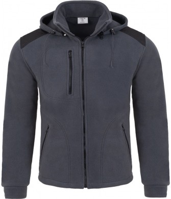 polar męski premium bushood 360g gruby odpinany kaptur outdoor trekking praca wzmocnienia manom