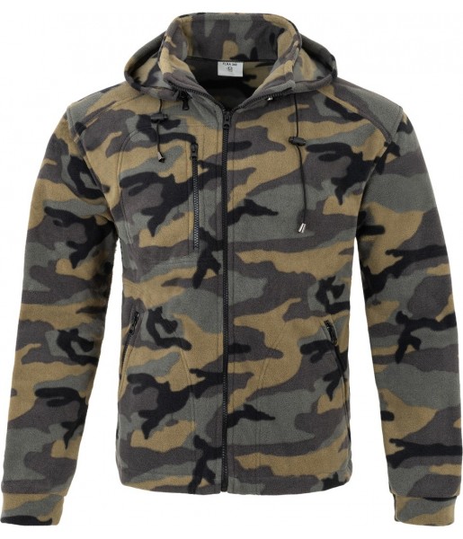 polar męski premium bushood 360g gruby odpinany kaptur outdoor trekking praca wzmocnienia manom