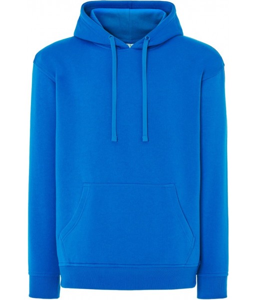 Niebieska bluza dresowa męska z kapturem JHK SWRA KNG Aqua AQ