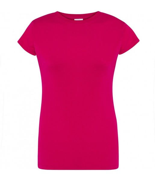 koszulka damska regular bawełna dopasowana lekka wygodna idealna do nadruków i zastosowań sportowych