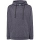 Granatowa denim melanżowa bluza dresowa męska z kapturem JHK SWRA KNG DNH
