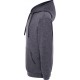 Granatowa denim melanżowa bluza dresowa męska z kapturem JHK SWRA KNG DNH