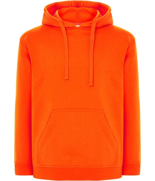 Pomarańczowa neonowa bluza dresowa męska z kapturem JHK SWRA KNG Orange Fluor ORF