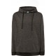 Antracytowa melanżowa bluza dresowa męska z kapturem JHK SWRA KNG Charcoal Heather CHCH