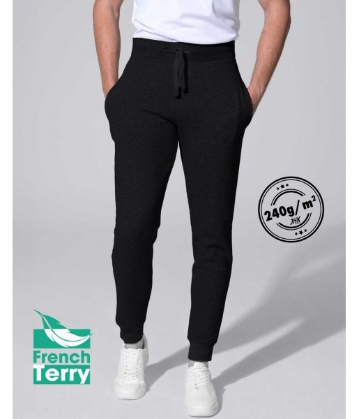 Spodnie Dresowe Męskie Cuff French Terry
