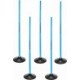 tor slalomowy 100 cm 5 szt niebieski, tyczki slalomowe z gumowymi podstawami do treningu