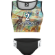 Stroje Plażowe Damskie Coco 2 (Top + Figi)