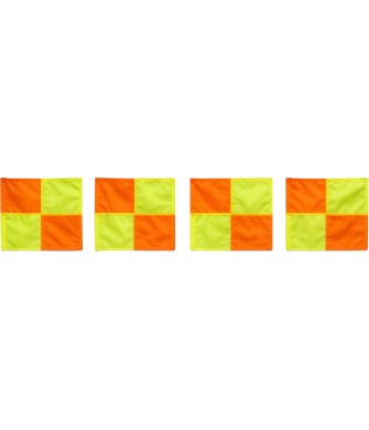 Chorągiewki Do Flag Narożnych – 4 Sztuki – trwałe i dobrze widoczne flagi narożne do boisk piłkarskich