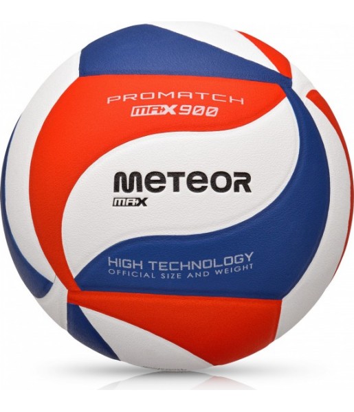 Piłka Siatkowa Meteor Max900 Rozmiar 5 – wytrzymała piłka do siatkówki, miękka i komfortowa.