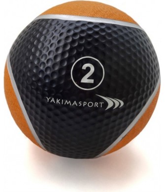 Piłka Lekarska Yakima 2 kg – czarna, gumowa, z antypoślizgową powierzchnią