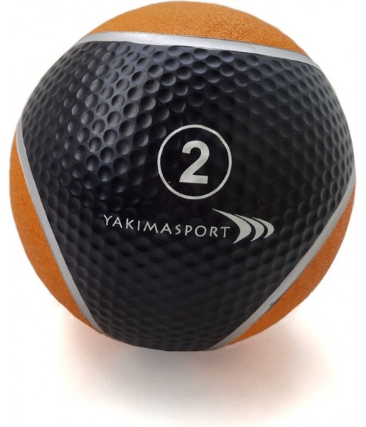 Piłka Lekarska Yakima 2 kg – czarna, gumowa, z antypoślizgową powierzchnią