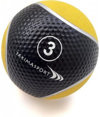 Piłka Lekarska Yakima 3 kg – wytrzymała i antypoślizgowa piłka do treningu