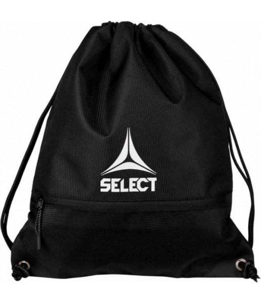 worek sportowy select na buty 15 l v26, czarny, z przednią kieszenią i regulowanymi sznurkami