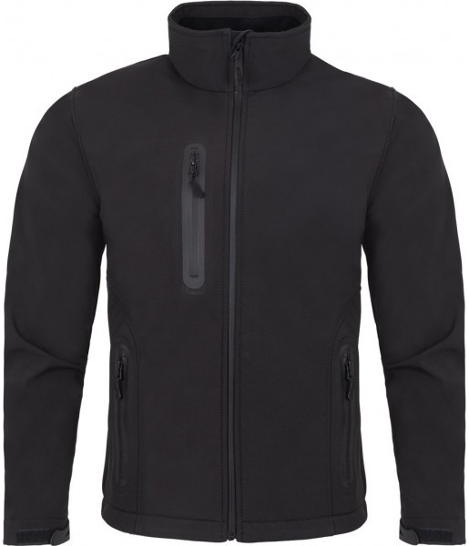 kurtka męska softshell bilack 3-warstwowa membrana tpu wodoodporna oddychająca outdoor manom