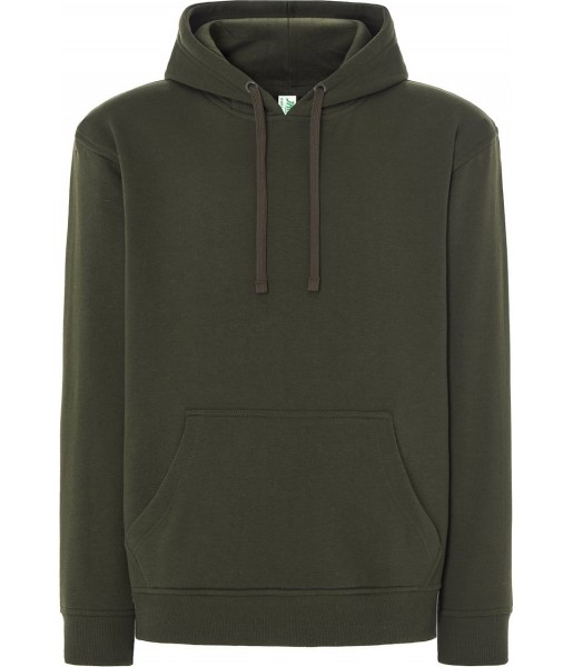 Zielona leśna bluza dresowa męska z kapturem JHK SWRA KNG Forest Green FG