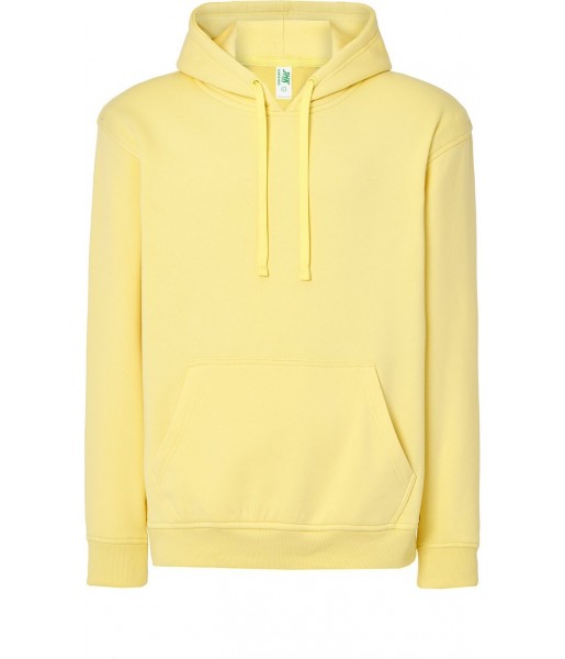 Żółta pastelowa bluza dresowa męska z kapturem JHK SWRA KNG Light Yellow LY