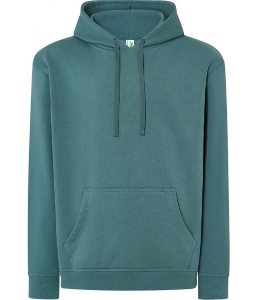 Zielona morska bluza dresowa męska z kapturem JHK SWRA KNG Teal TE