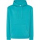 Bluza dresowa męska z kapturem JHK SWRA KNG turkusowa akwamarynowa AQM