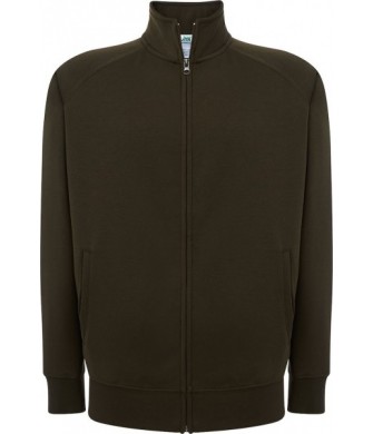 bluza męska full zip 290g kołnierz zamek boczne kieszenie sportowa