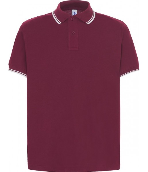 koszulka polo męska regular contrast bawełna 210g contrast pique