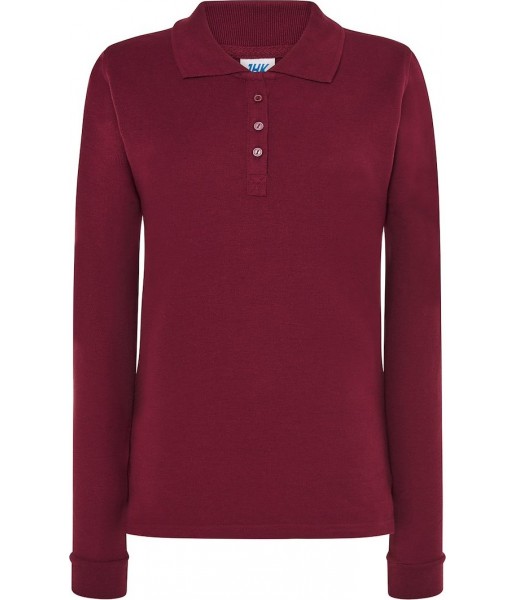 koszulka polo damska ls pique 200g elegancka dopasowana idealna do haftu i zastosowań sportowych