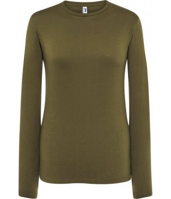 koszulka damska regular ls długi rękaw bawełna lekka wygodna idealna do nadruków i zastosowań sportowych