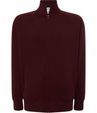 bluza męska full zip 290g kołnierz zamek boczne kieszenie sportowa