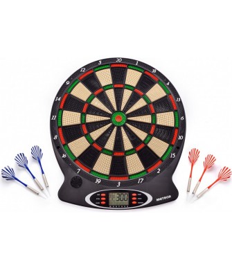 tarcza do darta meteor elektroniczna lcd 18 gier 6 rzutek rekreacja domowa dla 8 graczy
