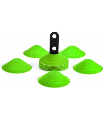 stożki treningowe wysepki grzybki 30 sztuk żółte do wyznaczania boisk i torów treningowych