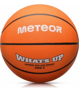 piłka koszowa meteor whats up rozmiar 5 gumowa antypoślizgowa do treningów dzieci