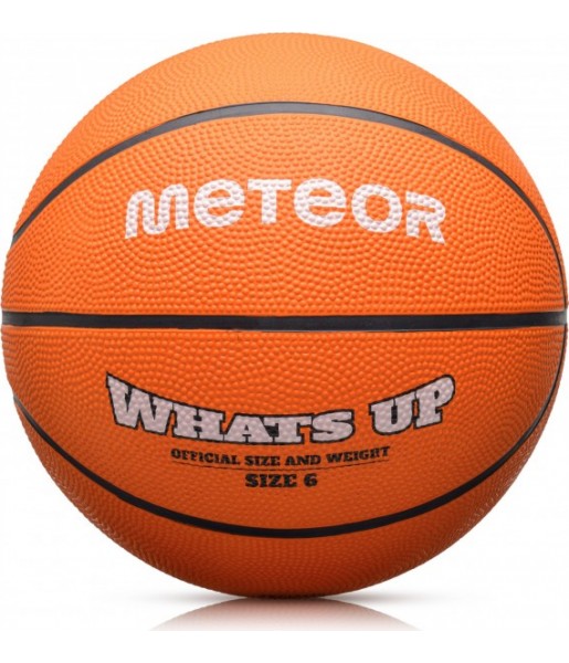 piłka koszowa meteor whats up rozmiar 6 gumowa antypoślizgowa do treningów