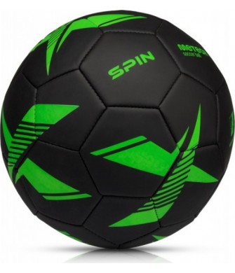 piłka nożna meteor spin rozmiar 5 pvc 32 panele szyta maszynowo trening mecz