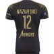 koszulka siatkarska defender pro pn junior czarno-złota dla szkół w pełnej sublimacji