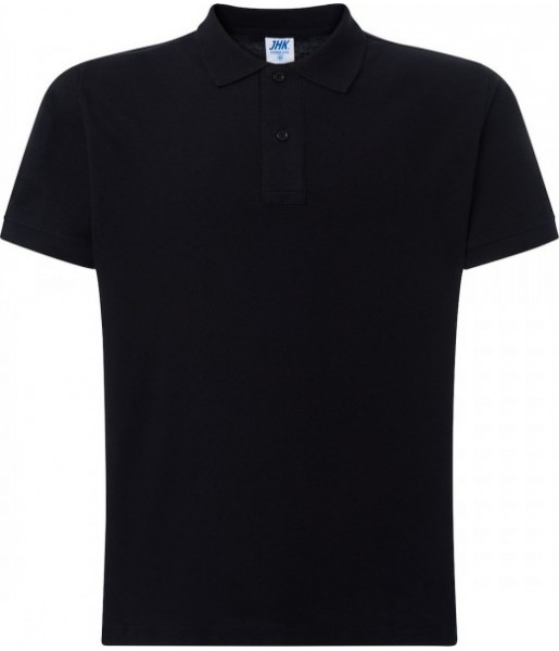 Czarna koszulka polo męska JHK PORA 210 Worker 210 g/m²