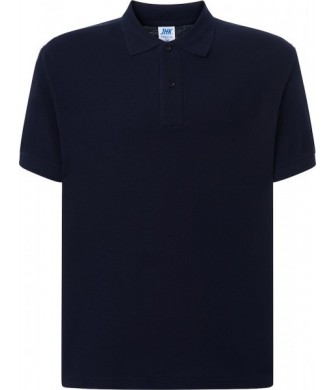 Granatowa koszulka polo męska JHK PORA 210 Worker 210 g/m²