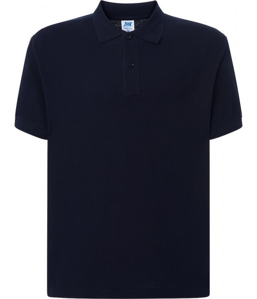 Granatowa koszulka polo męska JHK PORA 210 Worker 210 g/m²