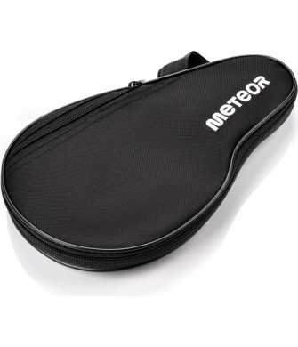 etui meteor pro czarne na paletkę do ping ponga i piłeczki, na zamek, kieszeń