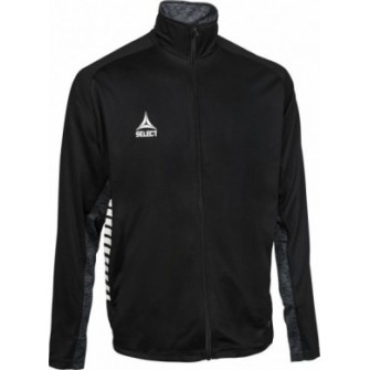 bluza treningowa select spain zip v25 czarna, rozpinana, kieszenie boczne na suwak, 100% poliester