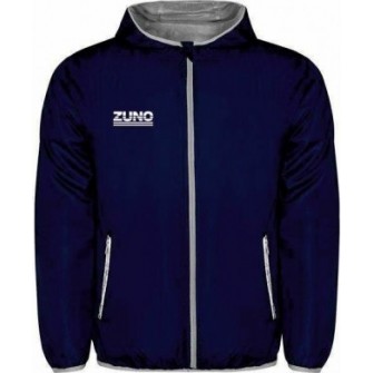 kurtka przeciwdeszczowa wiatrówka zuno junior granatowa, lekka, wiatroszczelna, poliester 60 g/m2