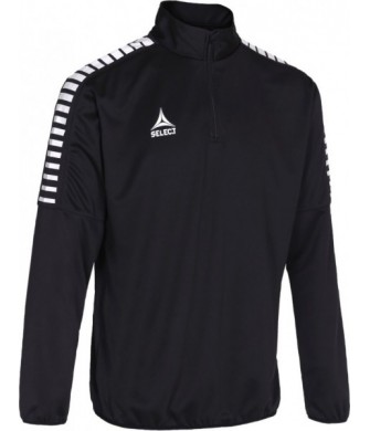 bluza treningowa select argentina half zip junior czarna, 1/2 zip, zamek ykk, ściągacze, poliester