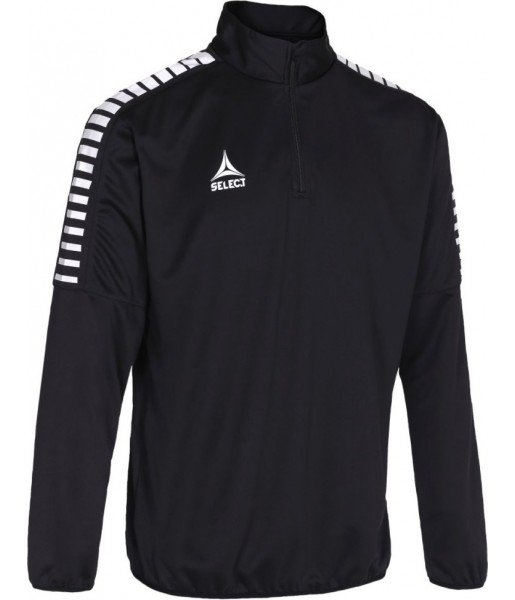 bluza treningowa select argentina half zip junior czarna, 1/2 zip, zamek ykk, ściągacze, poliester