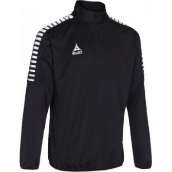 bluza treningowa select argentina half zip junior czarna, 1/2 zip, zamek ykk, ściągacze, poliester