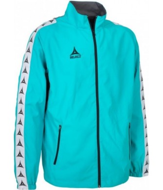 bluza treningowa select ultimate zip turkusowa, poliestrowe mikrowłókno, siatkowa podszewka