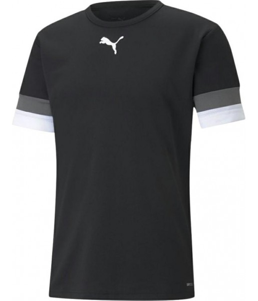 koszulka sportowa puma teamrise 704932 03 czarna, drycell, siateczka na rękawach
